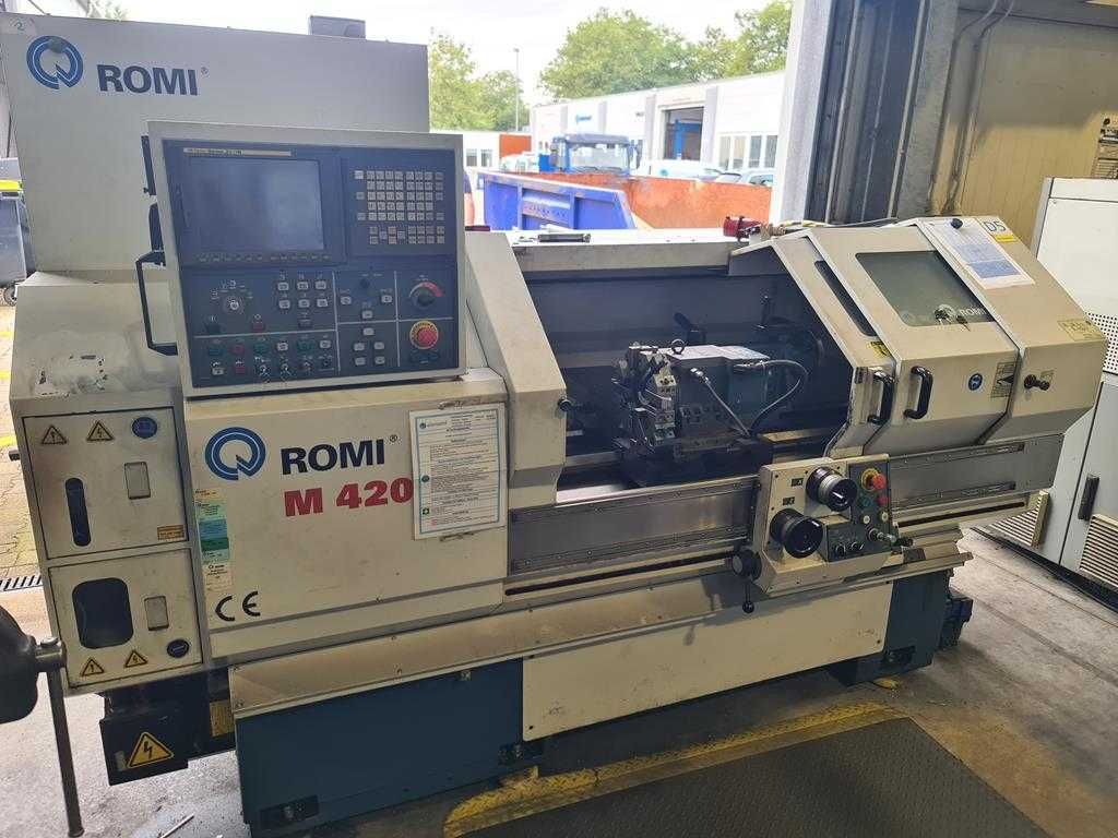 Tokarka CNC ROMI M 420 Rok 2007, Fanuc 21i Manual Guide, Rewolwer