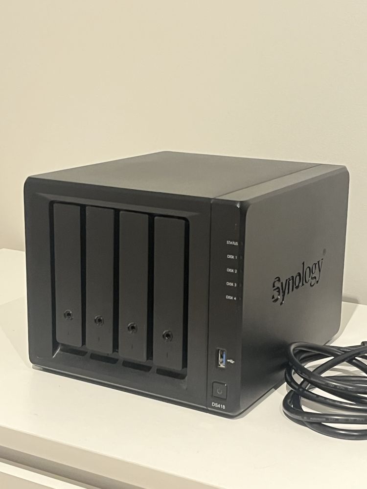 Serwer NAS Synology DS418 + 4x 3 TB WD RED – gotowy zestaw