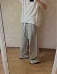 Широкі сірі спортивні штани BAGGY sweatpants базовые широкие opium sty