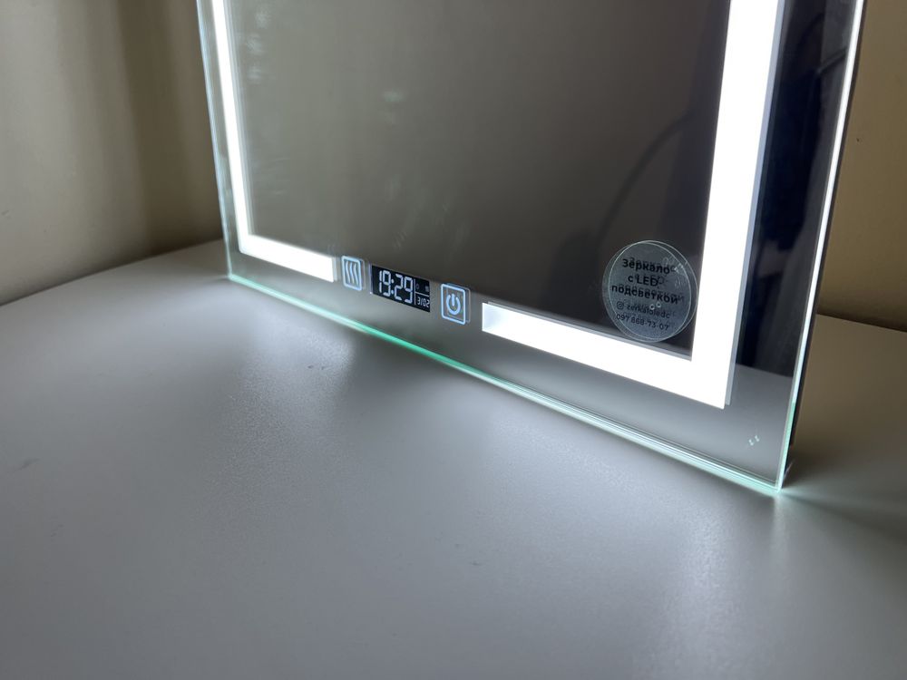 Дзеркало led з лед підсвіткою, смартэкран, музика, підігрів виготов