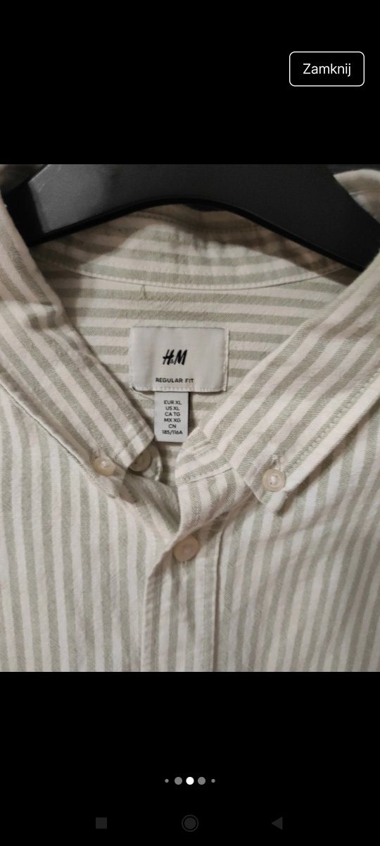 Koszula męska H&M xxl bawełna