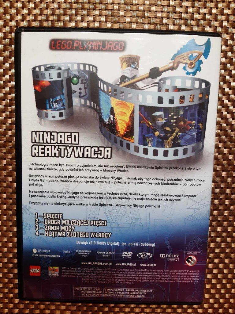 Lego Ninjago Reaktywacja część I DVD