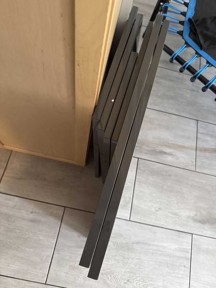 Zestaw frontów ikea besta szare różne wymiary meblościanka rtv komoda
