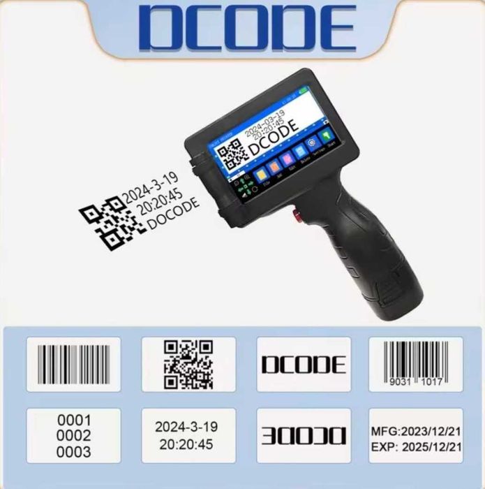 Ручний принтер DCODE датер, маркіратор, маркувальник сольвентний
