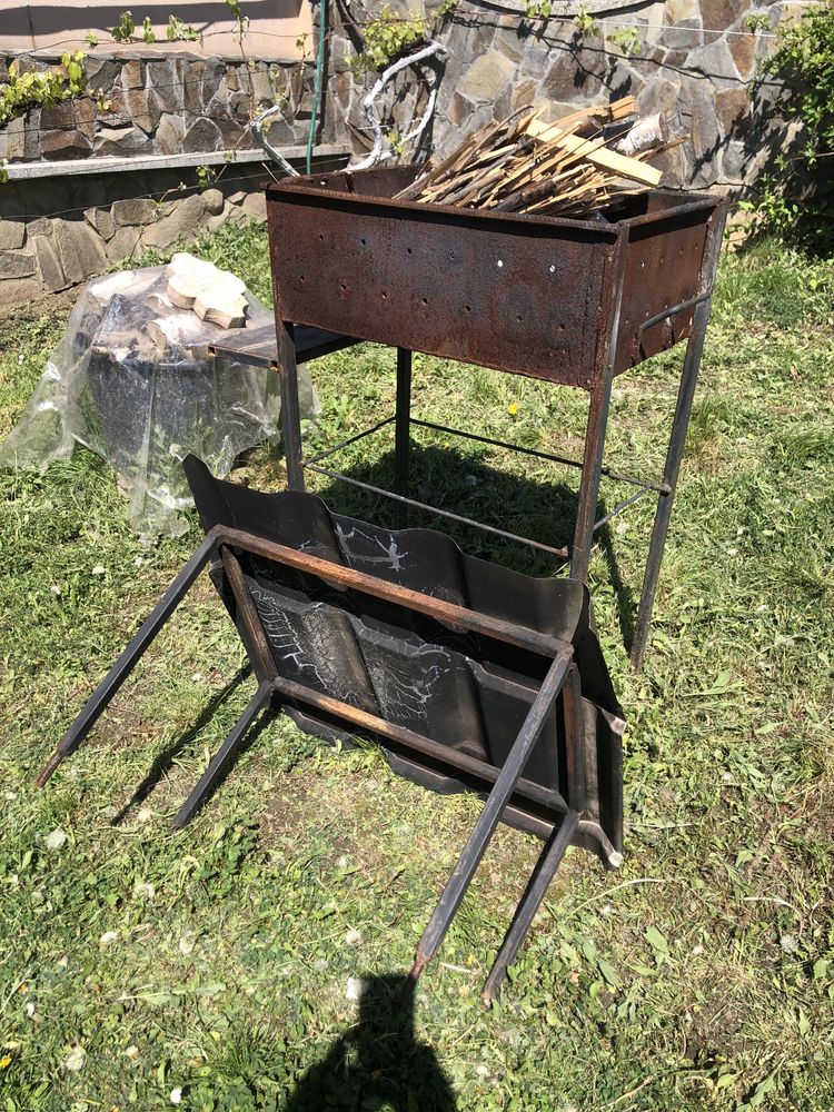 Мангал передвижной (крыша сьемная )