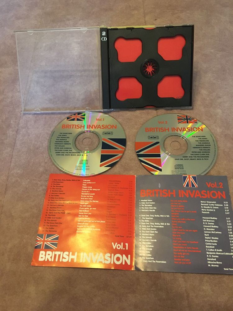 Dwie płyty cd British Invasion klasyki rocka z Anglii 2x cd