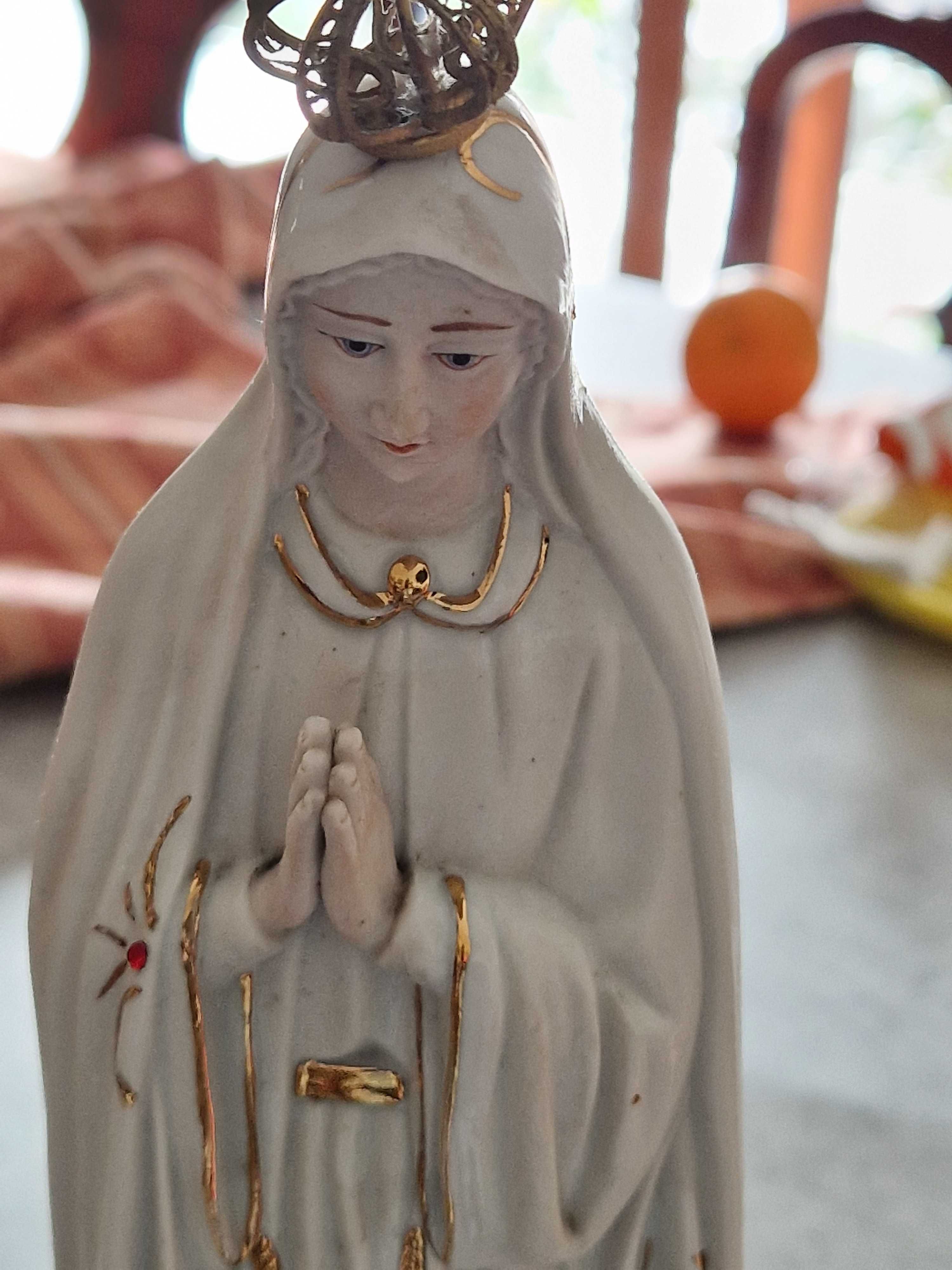 Nossa Senhora de Fátima em marfinite genuíno original de Portugal