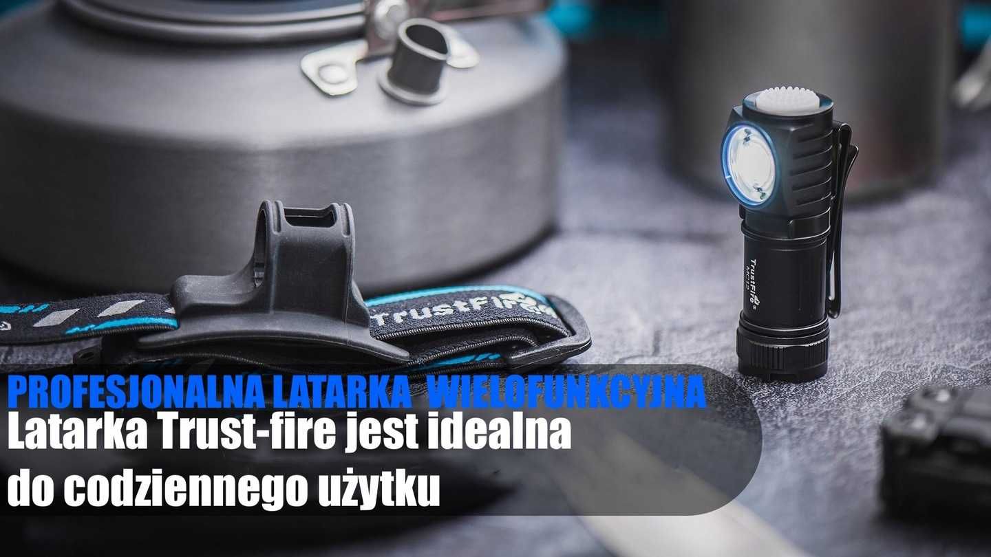 Mini Mocna Latarka Ręczna Czołowa 1000 Lumenów Prezent