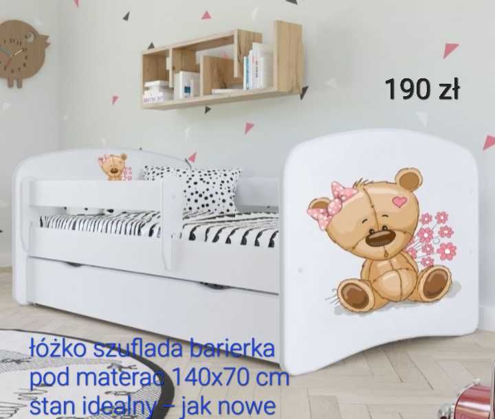 NOWE Łóżko dziecięce 160x80 materac szuflada tapczanik 80x160 dziecka