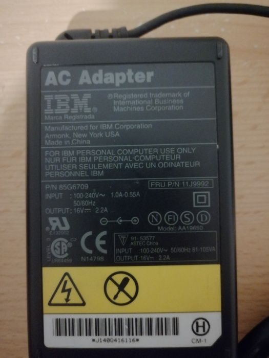Ladowarka IBM do laptopa notebooka