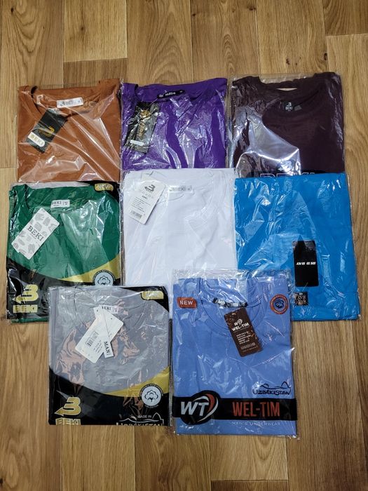 Мужские футболки. Узбекистан. Хлопок.48-56.