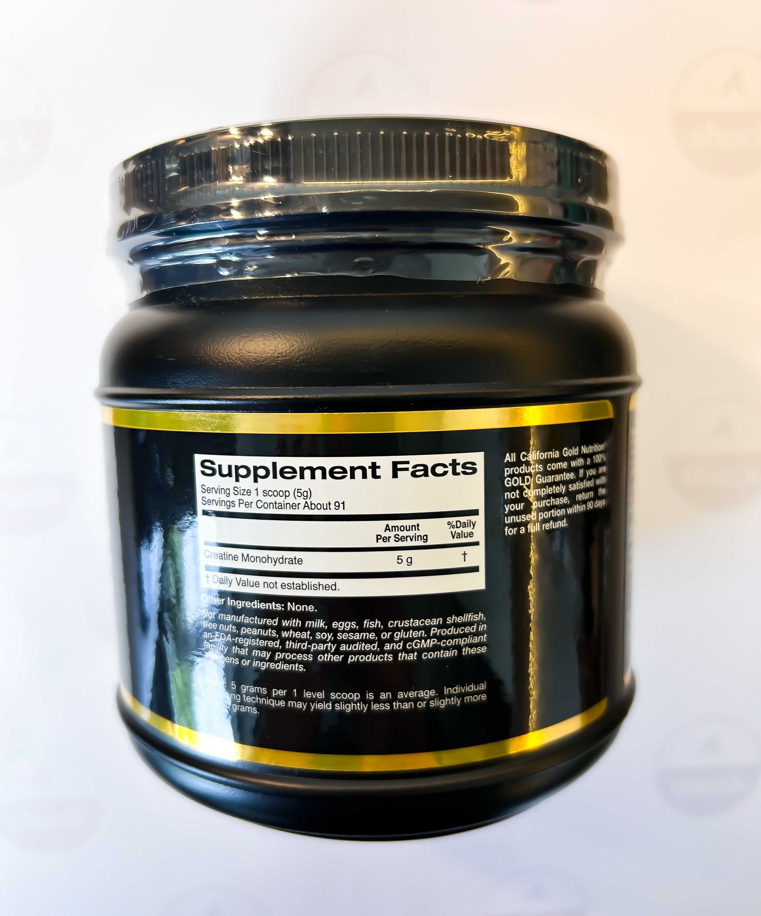 Креатин моногидрат California Gold Nutrition Creatine (454 грамм.)