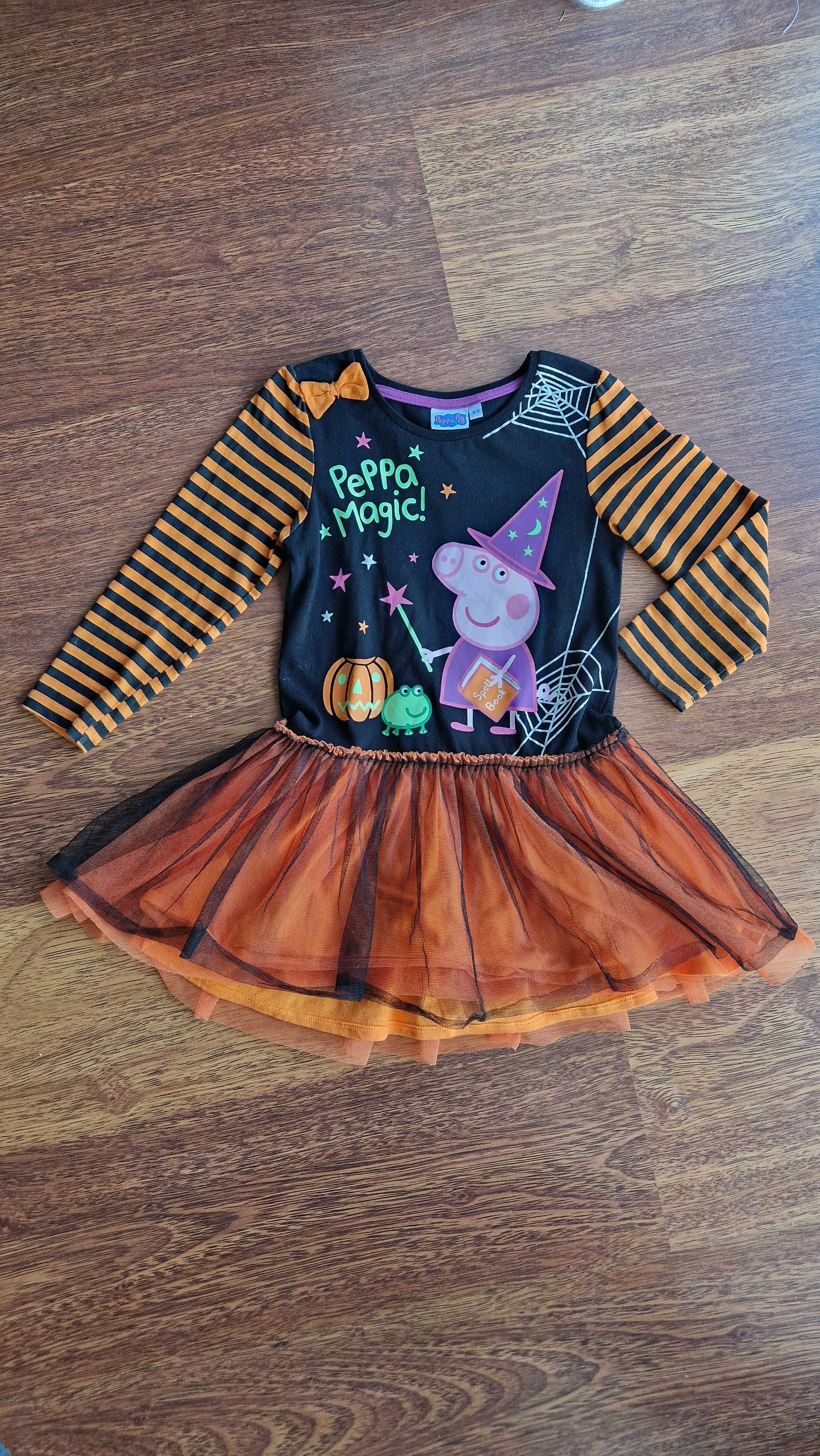 Sukienka karnawałowa / halloween świnka Peppa 4-5 lat rozm. 110