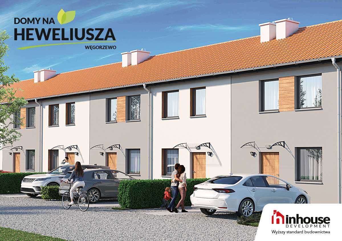 Domy na Heweliusza - Dom w cenie mieszkania - Węgorzewo - NOWOŚĆ 2023