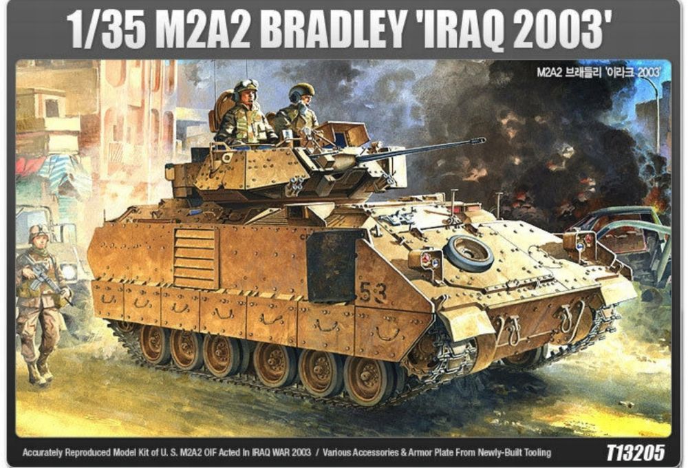 Academy 13205 czołg M2A2 Bradley Iraq 2003 model do sklejania 1:35