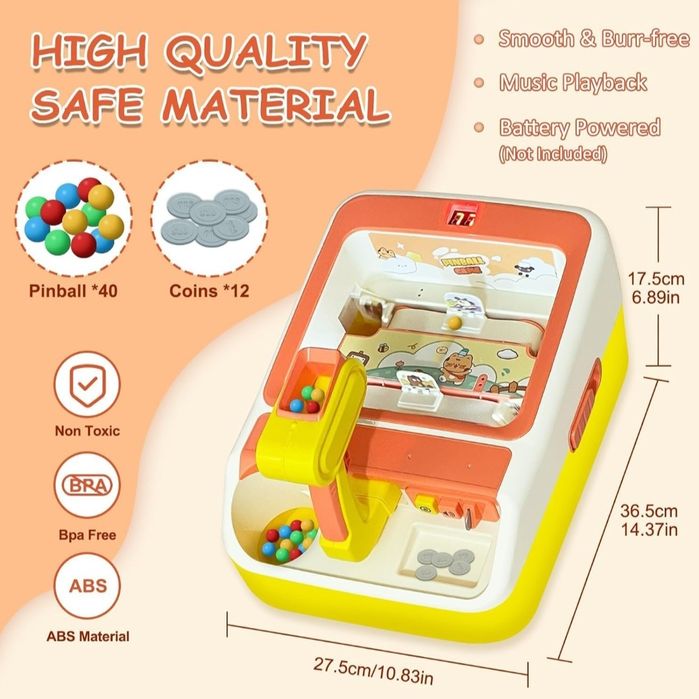 Tocexy Automat do gry w pinball dla dzieci