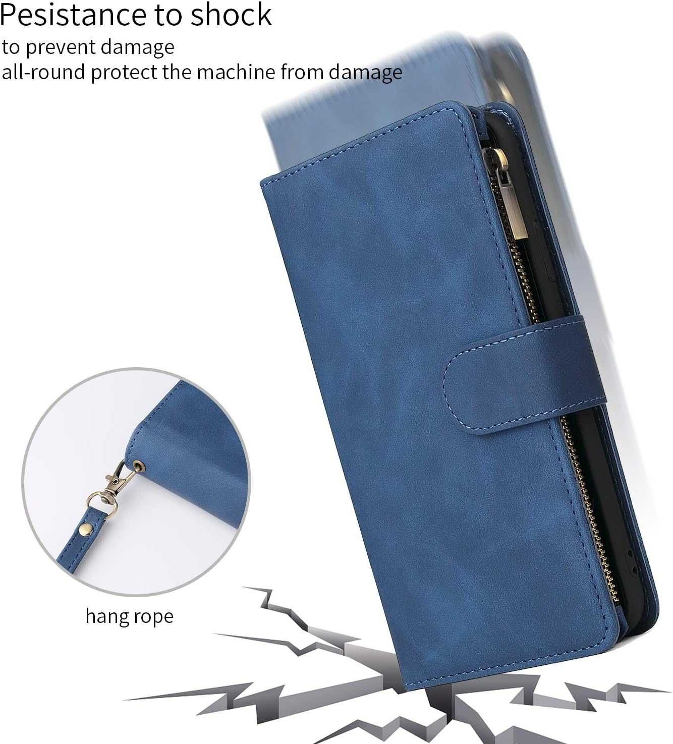 Etui z klapką dla Samsung Galaxy S20 Plus Ueebai niebieskie