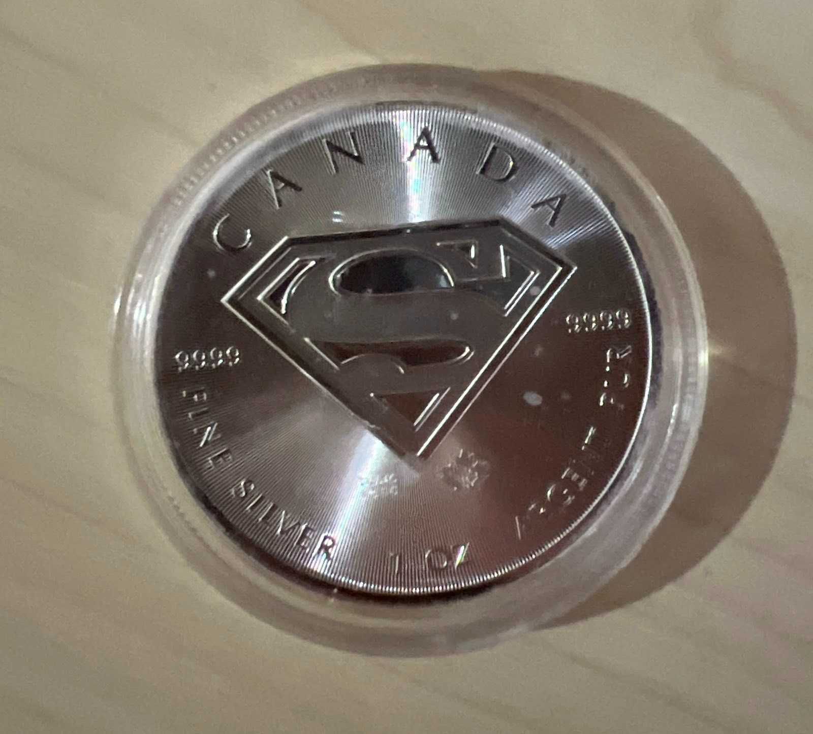 Монета інвестиційна срібло, Канада 5 доларів
