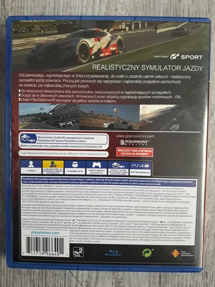 Gra Gran Turismo Sport Polska Wersja PS4/PS5 Playstation