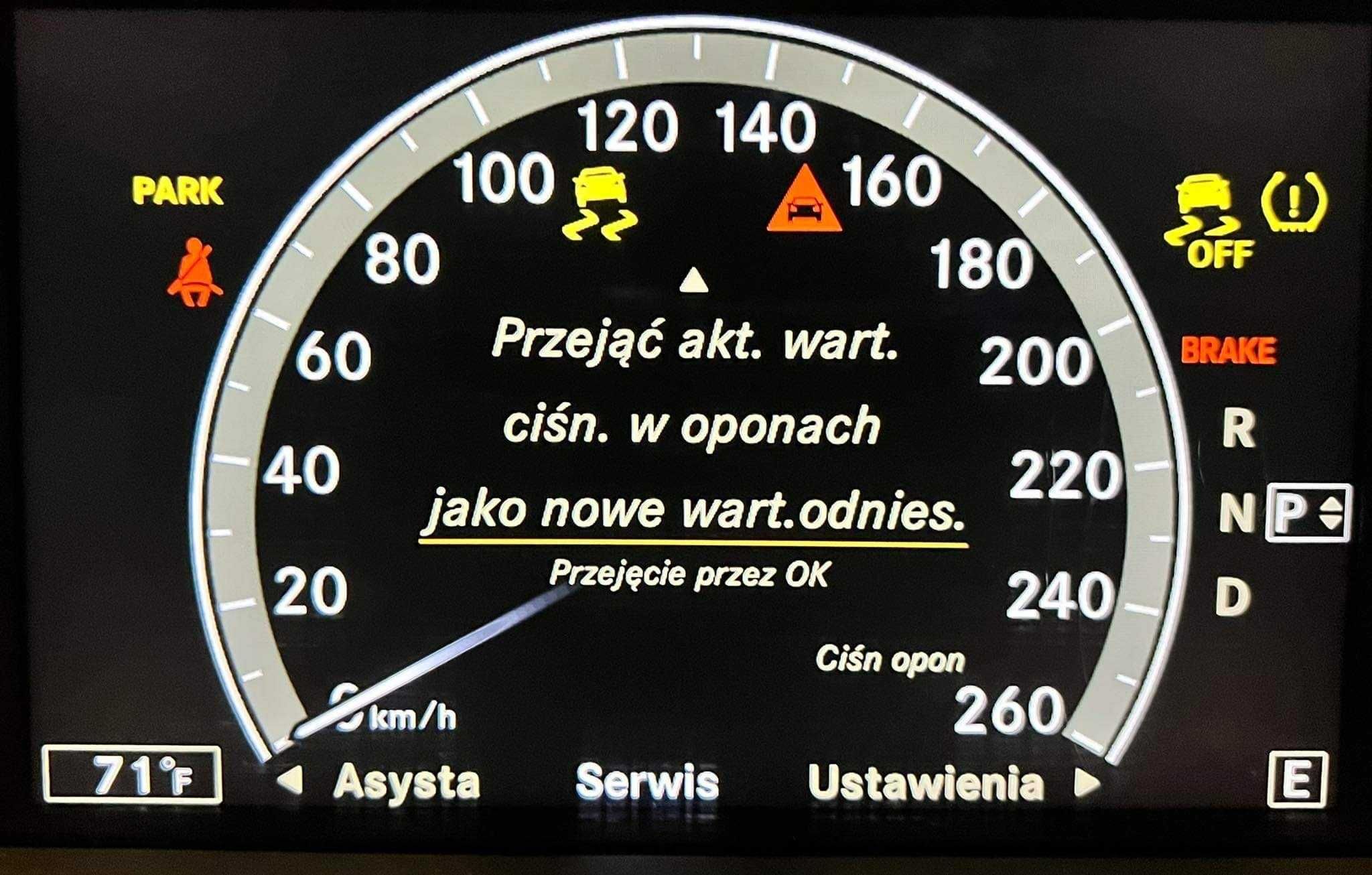 Język Polski w liczniku Mercedes S klasa W221 CL W216 E klasa W212
