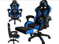 Ergonomiczny  Fotel gamingowy Dunmoon  czarno-niebieski