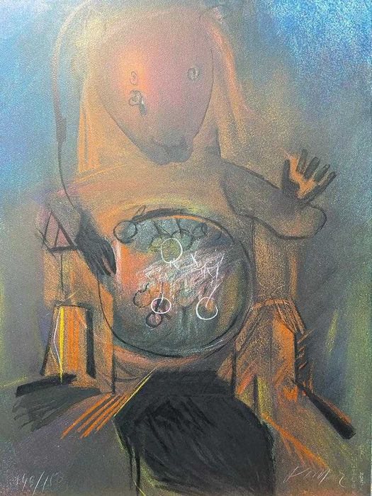 Júlio Pomar serigrafia sobre papel