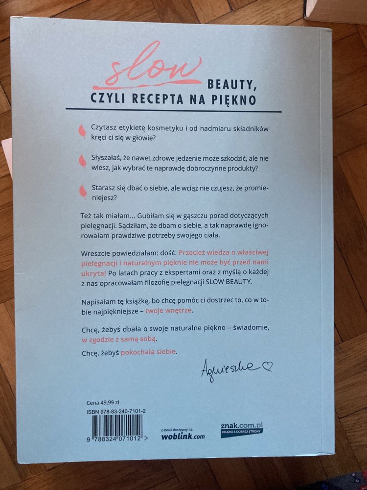 Książka Slow Glow Beauty Agnieszka Pocztarska