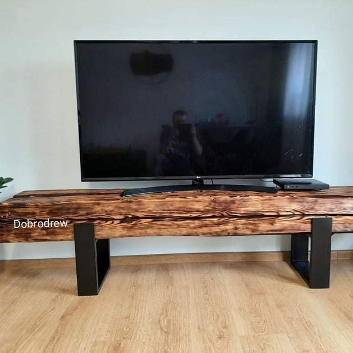 Deski belki dekoracyjne na ścianę meble stare drewno ręcznie ciosane