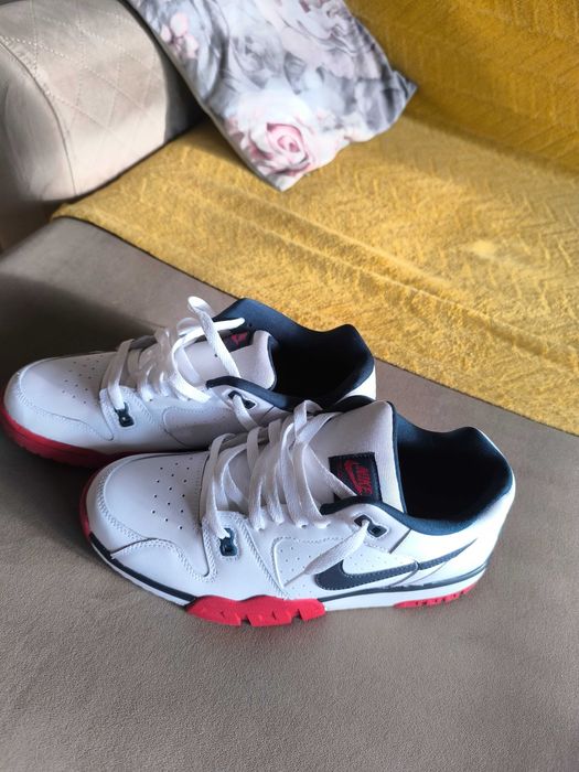 Nike Skórzane sportowe sneakersy białe