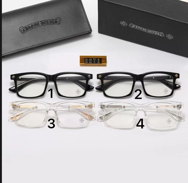 Przezroczyste okulary chrome