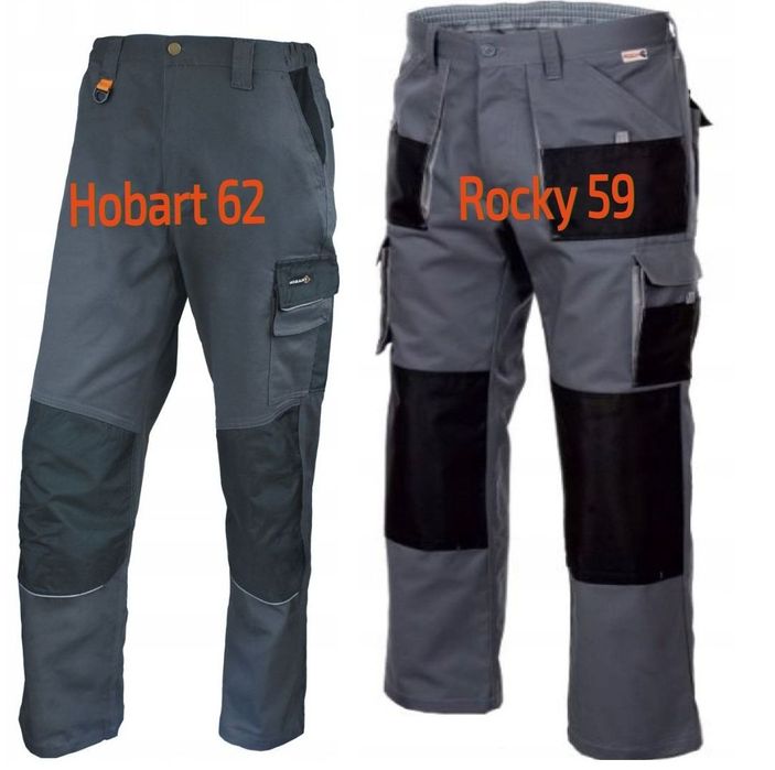 Nowe spodnie robocze "Rocky" 59, i "Hobart" 62,