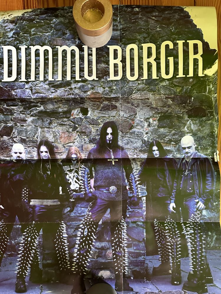 Plakat black metalowej grupy Dimmu Borgir i power metalowej Edguy