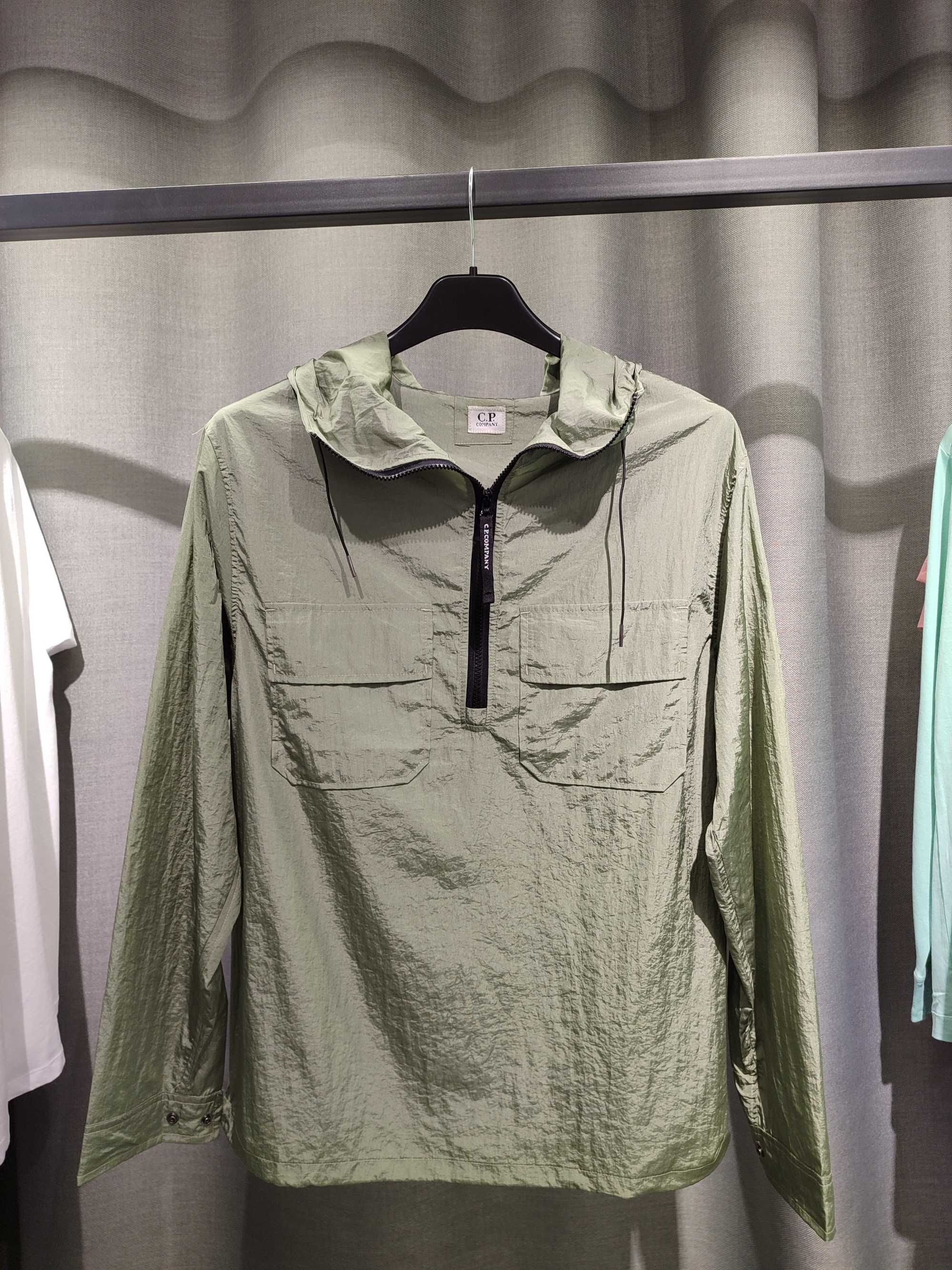 Куртка C.P. Company Nylon Arm Lens Hooded Overshirt Burnt Olive