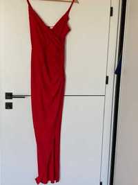 Katnise czerwona długa sukienka  rozmiar 34