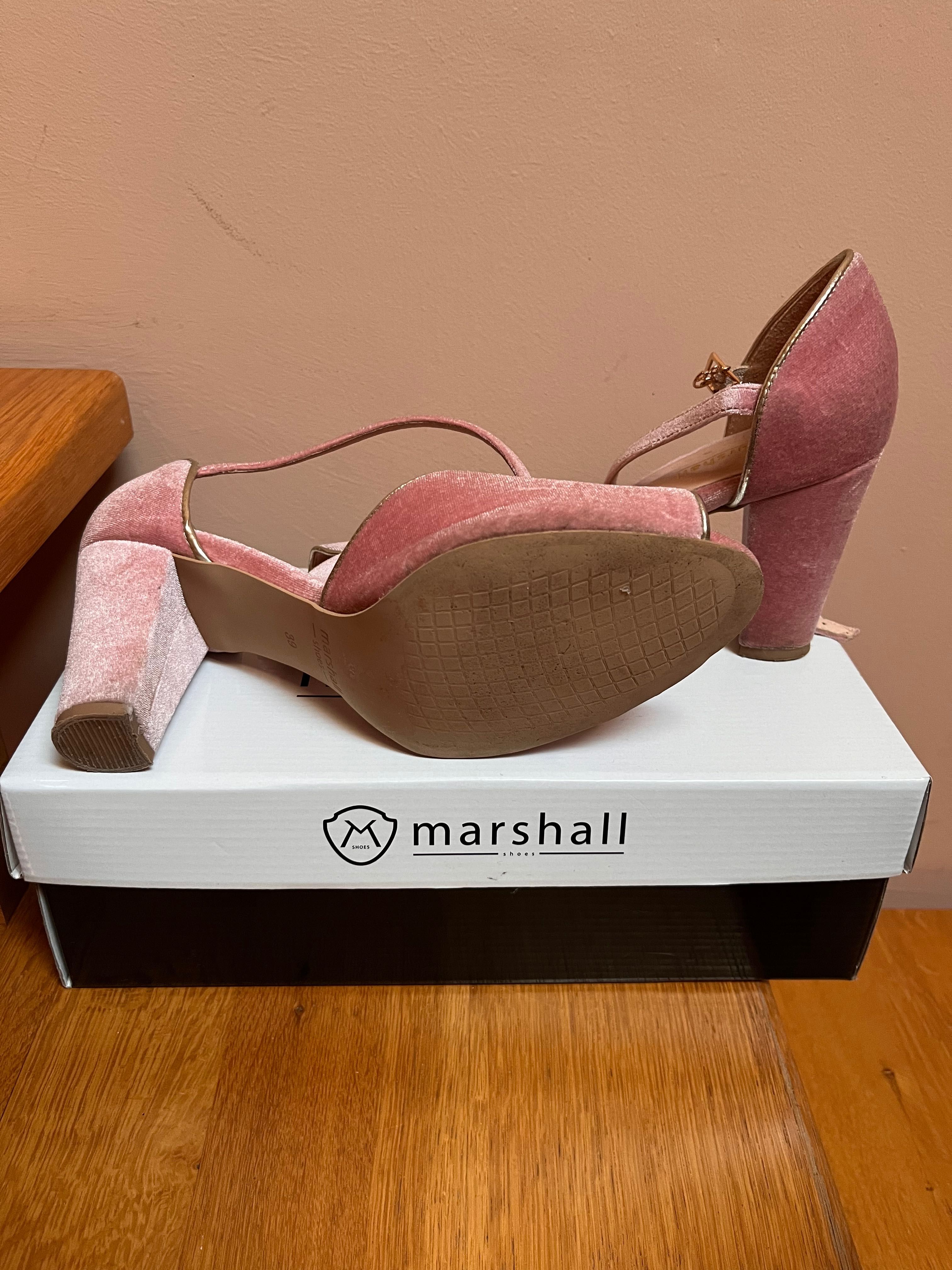 Sandałki ślubne na obcasie Marshall shoes r. 39