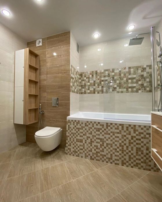 Укладка плитки у ванних кімнатах