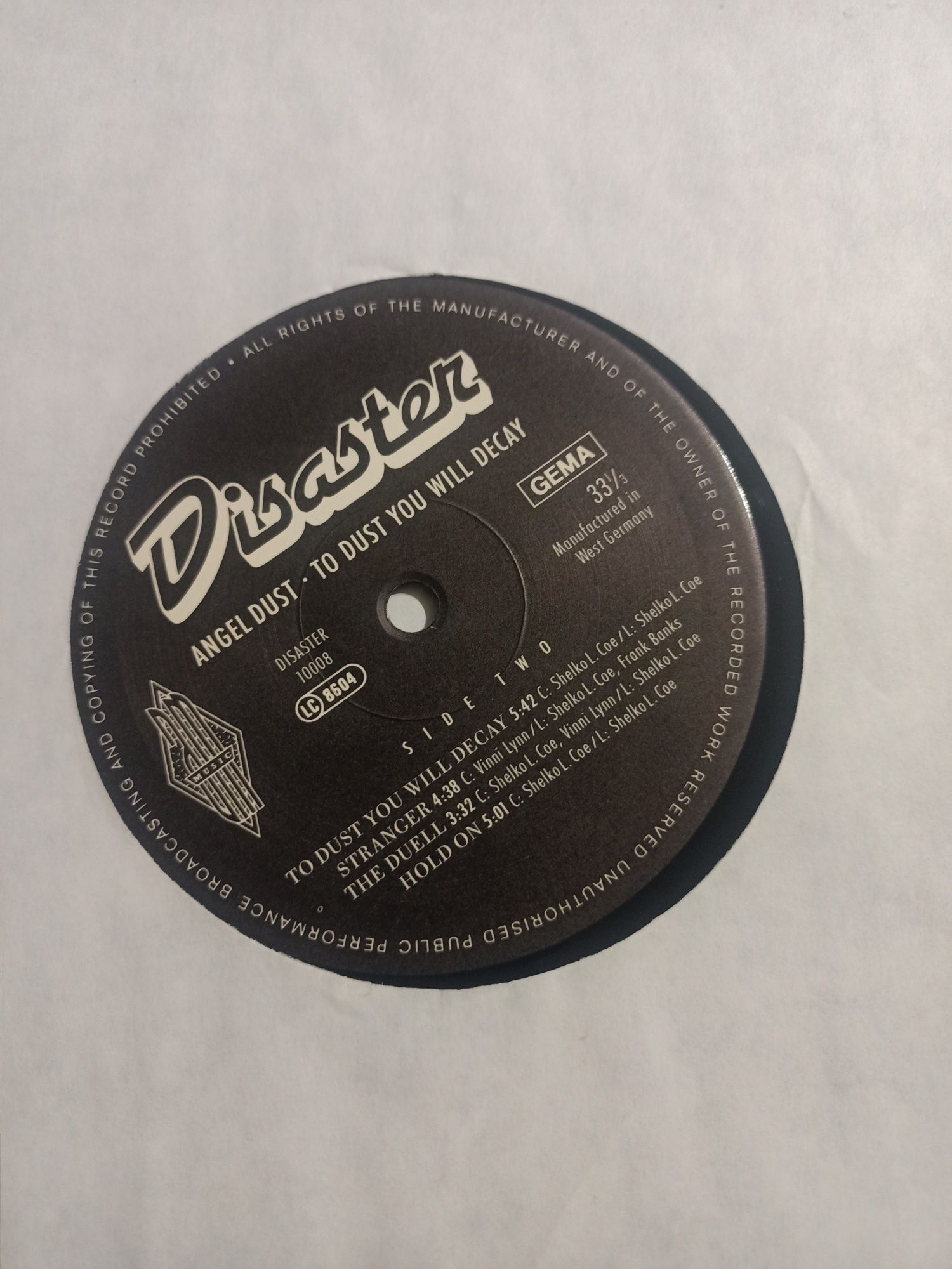 Disco vinil Angel Dust