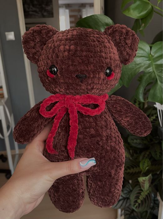Czekoladowy Miś amigurumi