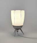 Lampka nocna białe retro vintage space age mid century PRL