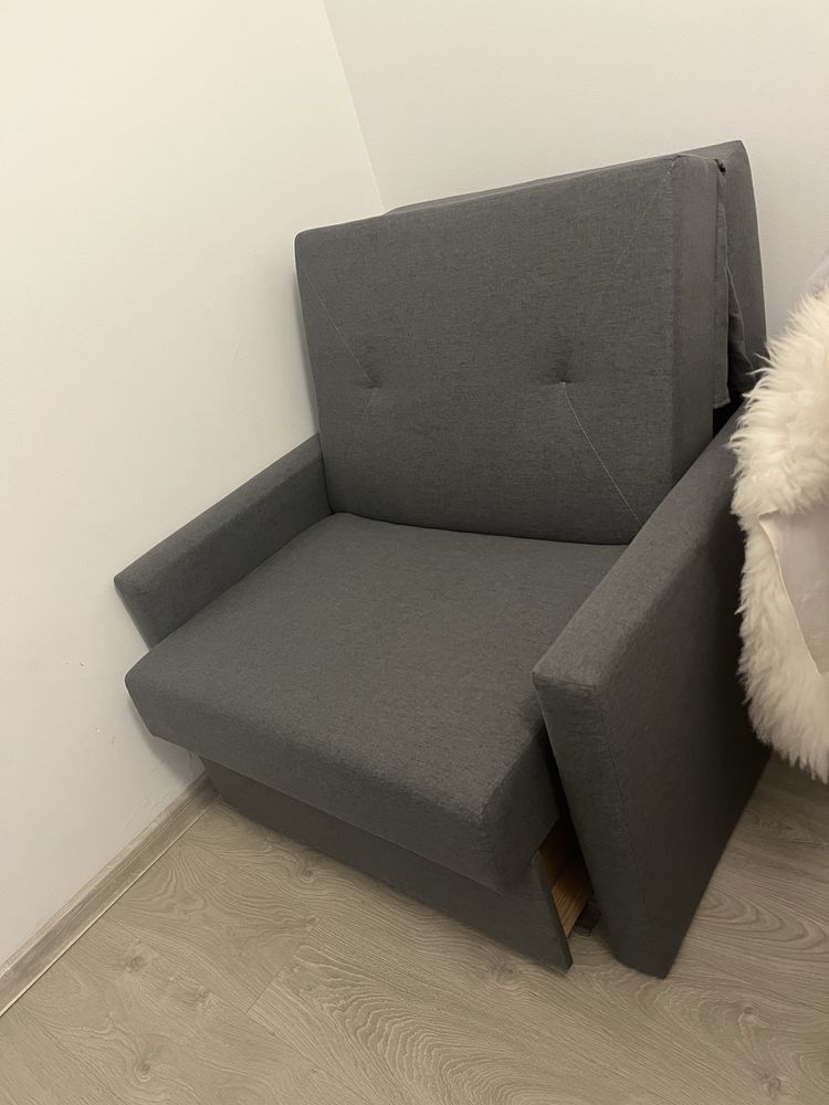 Fotel rozkładany z funkcją spania