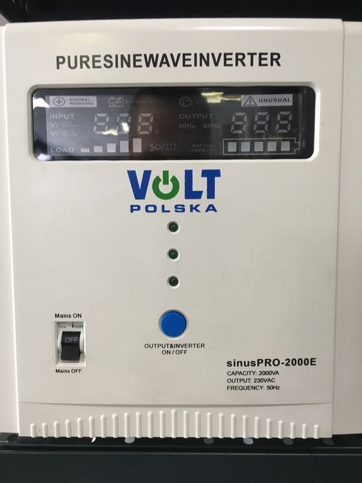 Перетворювач напруги (ДБЖ) VOLT POLSKA sinus PRO-2000E!