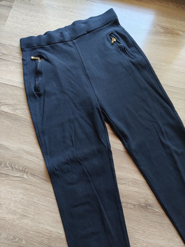 Czarne, eleganckie rurki, spodnie plus size, elastyczne, nowe!