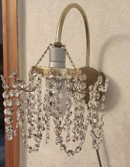 1960р. Preciosa Jablonec Чехія кришталь світильник бра настіний