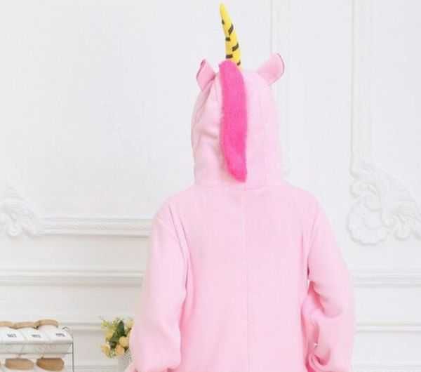 PIŻAMA JEDNOROŻEC RÓŻOWY strój kostium kigurumi wzrost 155 - 165 cm