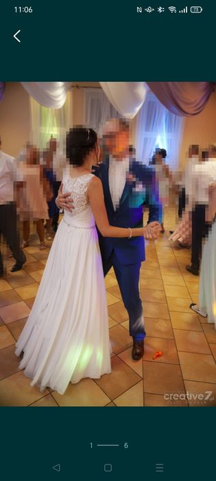 Suknia ślubna z trenem