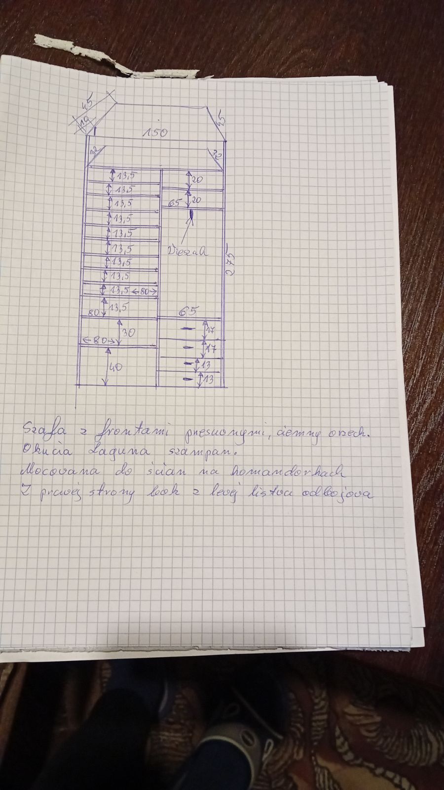 Szafa przesuwna komandor