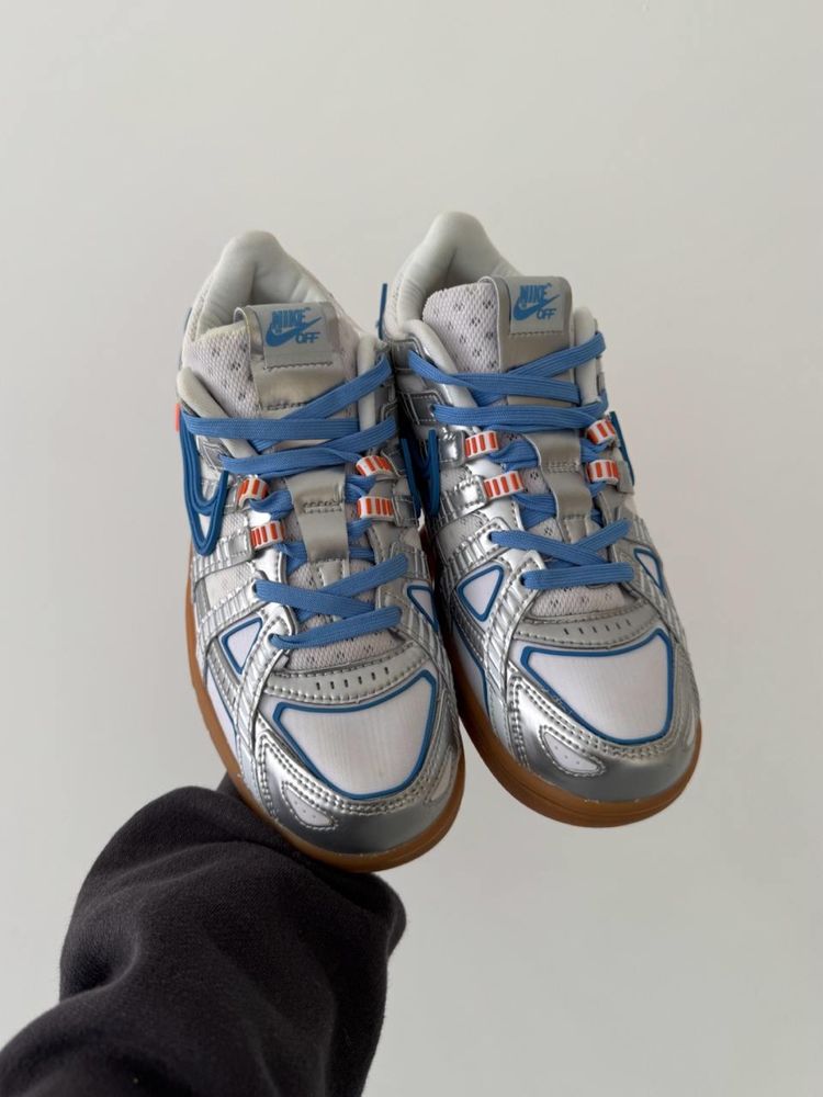 36-45 р кросівки Nike OFF-White x Rubber Dunk Grey/Blue