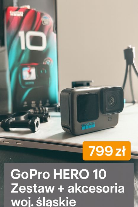 Go pro hero 10 sprzedam kamere sportowa