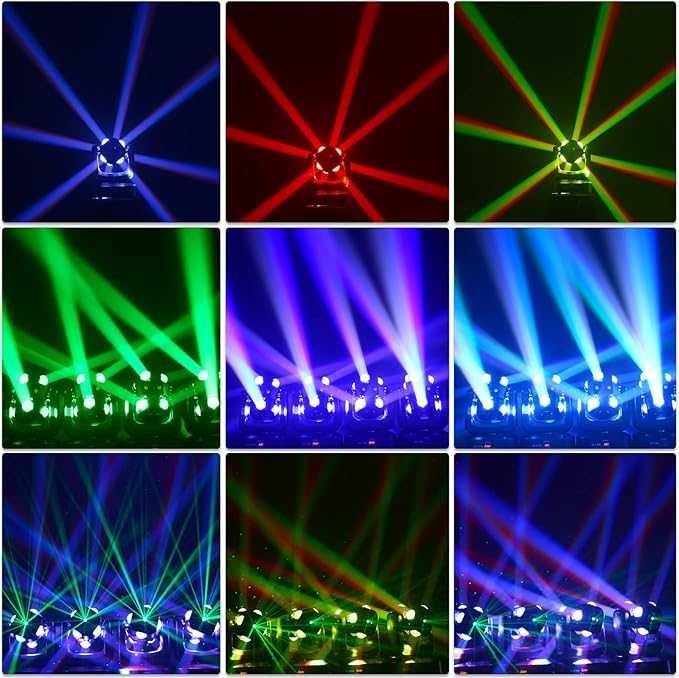WZYBUTA Głowica 150 W LED światło sceniczne RGBW + lasery DMX512