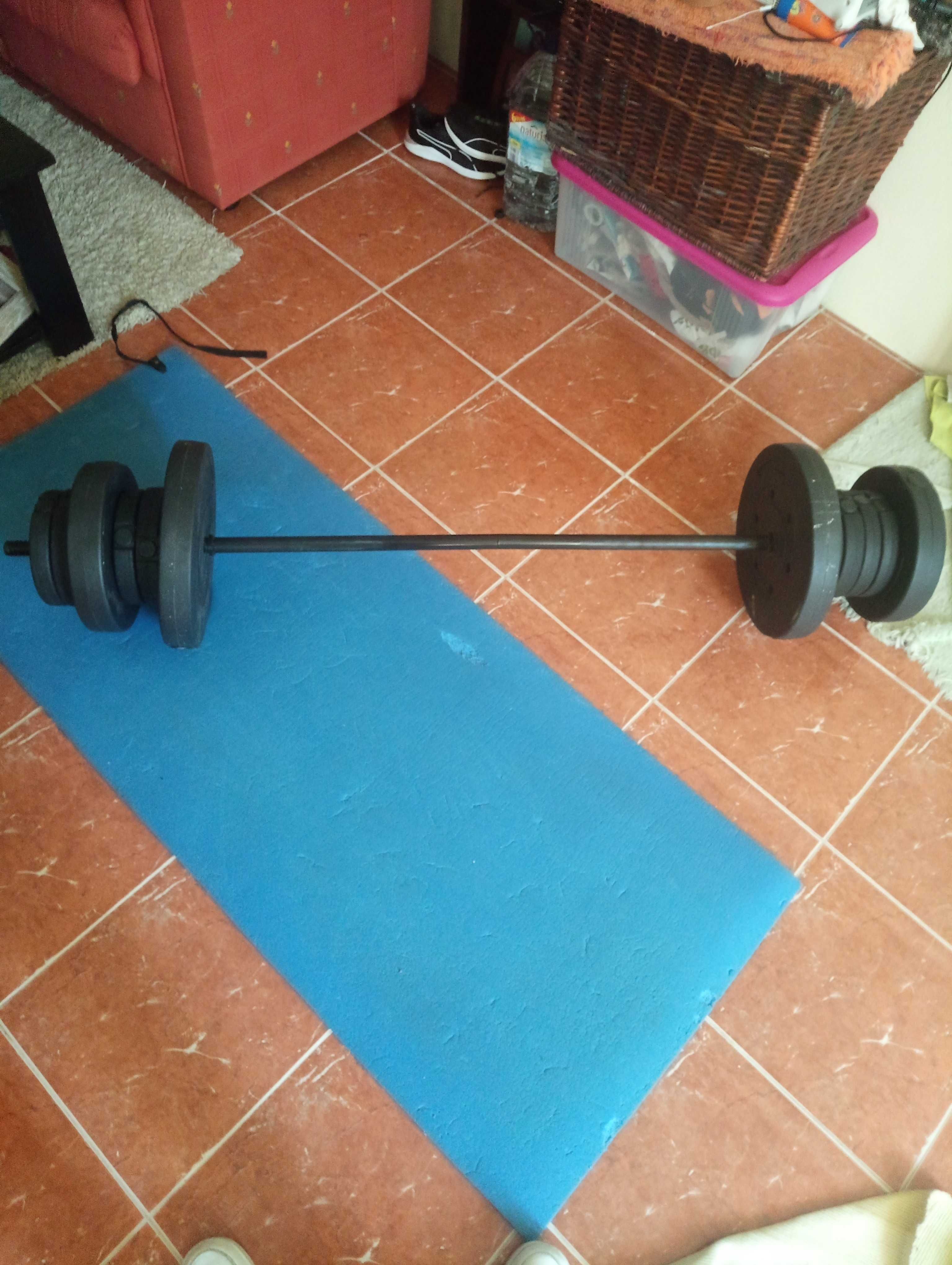 Pesos,barra, conjunto completo